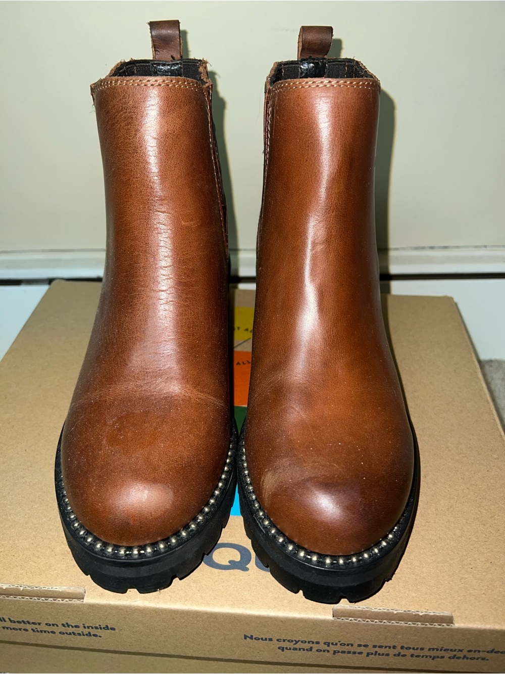 Brown Leather Steve Madden boot